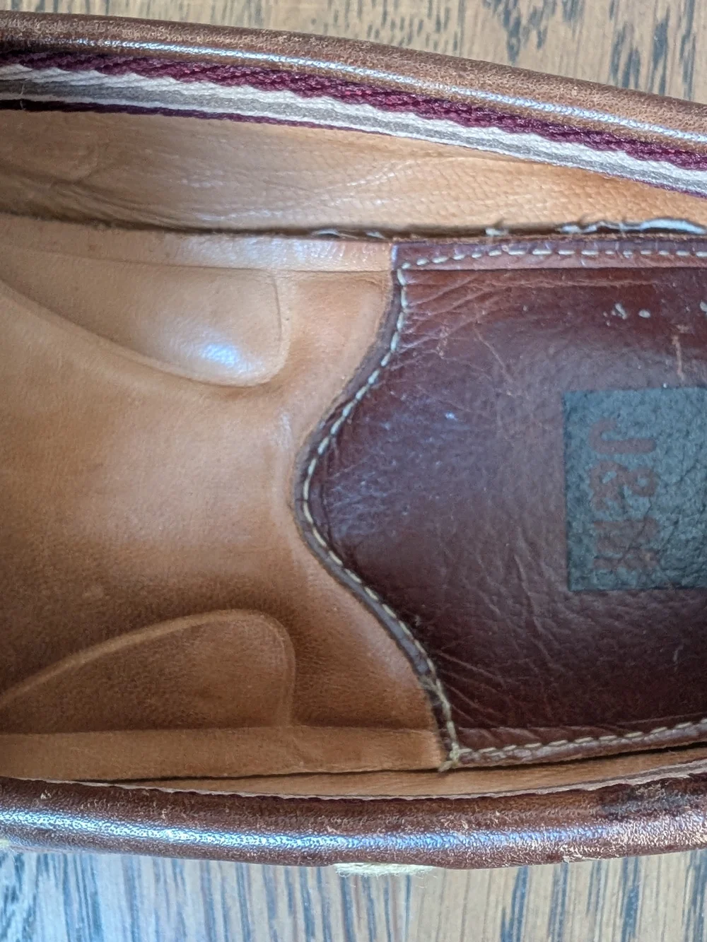 Johnston & Murphy Men’s 9.5 M Brown Leather Penny Loafer Drivers Brazil 20-2690